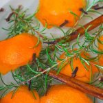 Rosemary and Citrus Orange Spice Simmer Pot - Banish Winter Funk. Add rosemary, fresh orange peels, cloves and cinnamon to the simmer pot.
