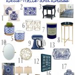 Decorating with blue and white. Blue and white home decor accessories.