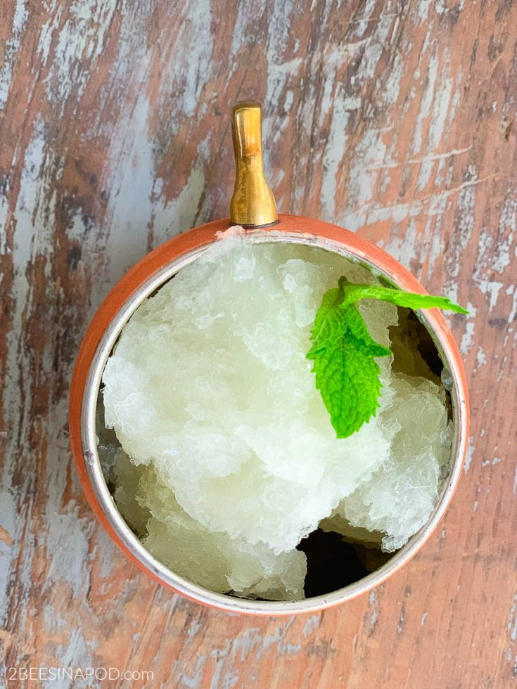 Frozen Moscow Mule Slushy Cocktail