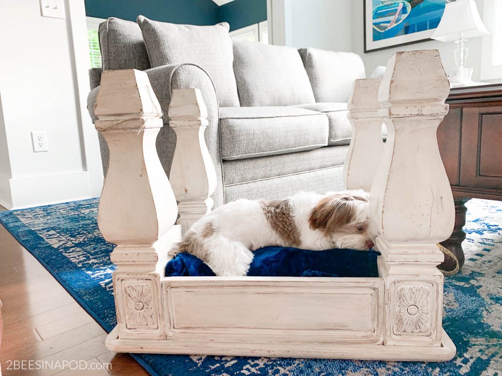 Dog beds made out of sale end tables