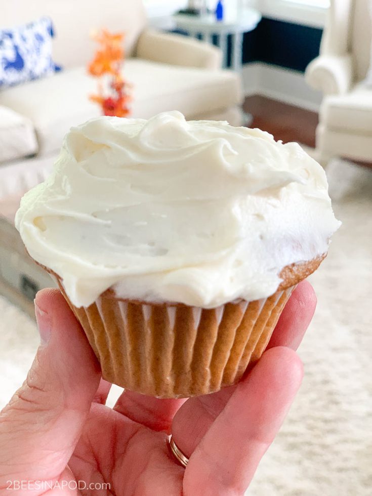 Cream cheese frosting is the key to success