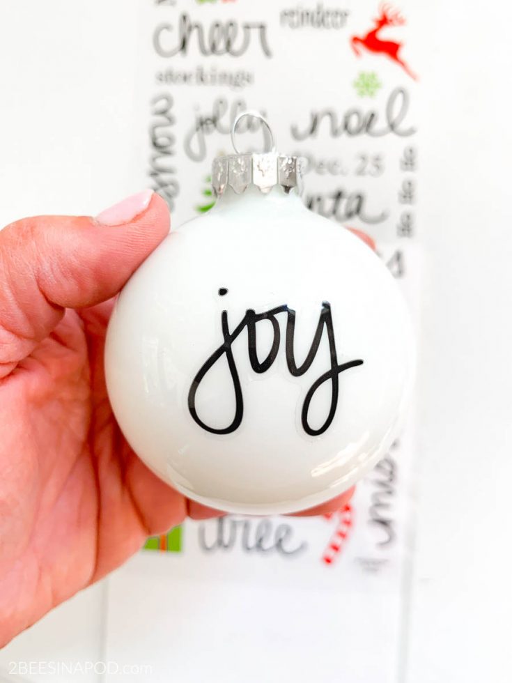 Easy DIY Personalized Christmas Ornaments - Thrifty Style Team - 2 Bees ...