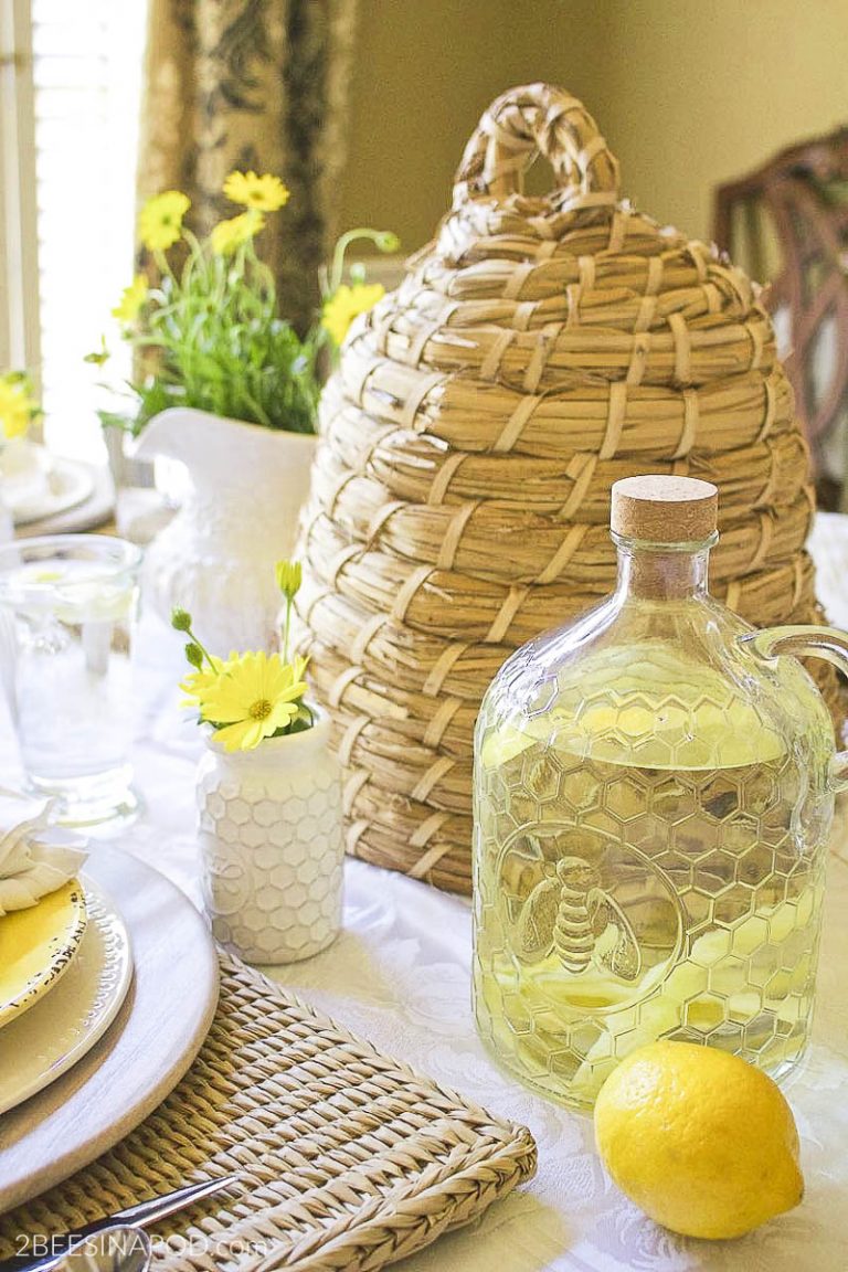 Honey Bee Glass Jug Pitcher Giveaway – Thrifty Style Team