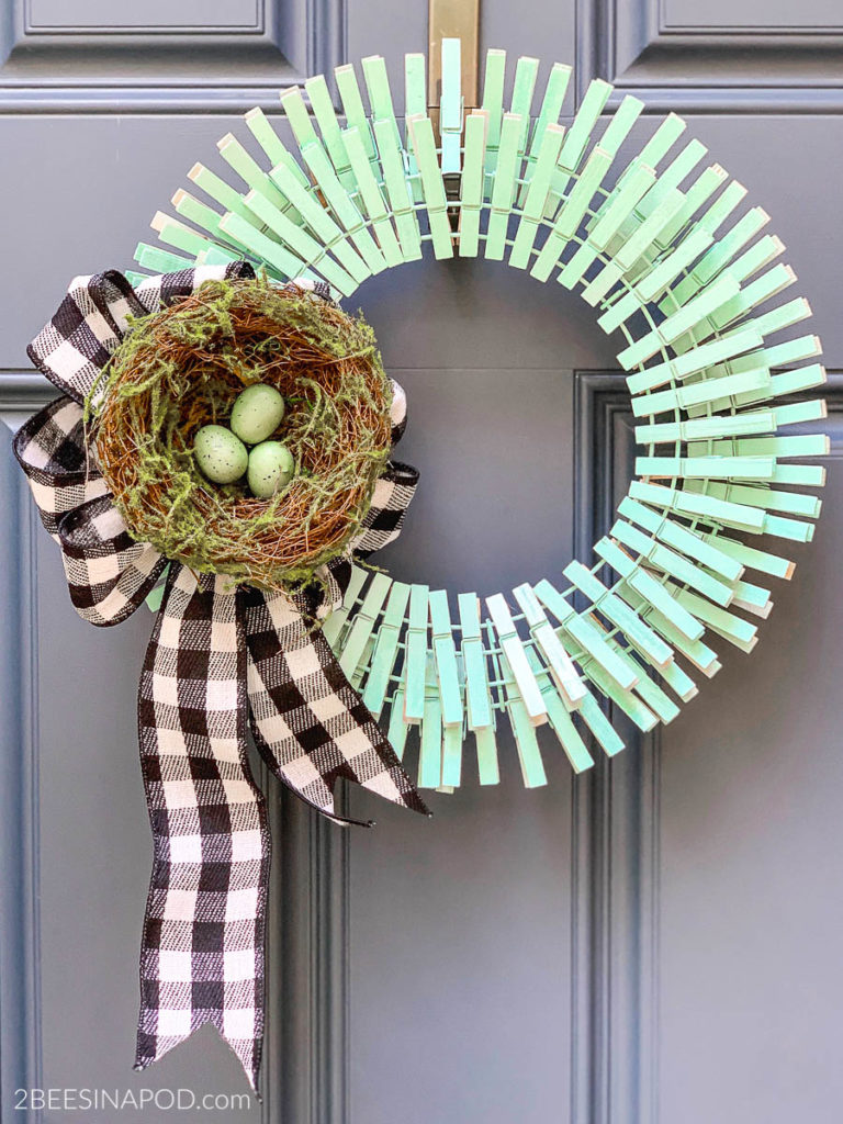 Easy to Make Spring Wreath - Sweet Pea