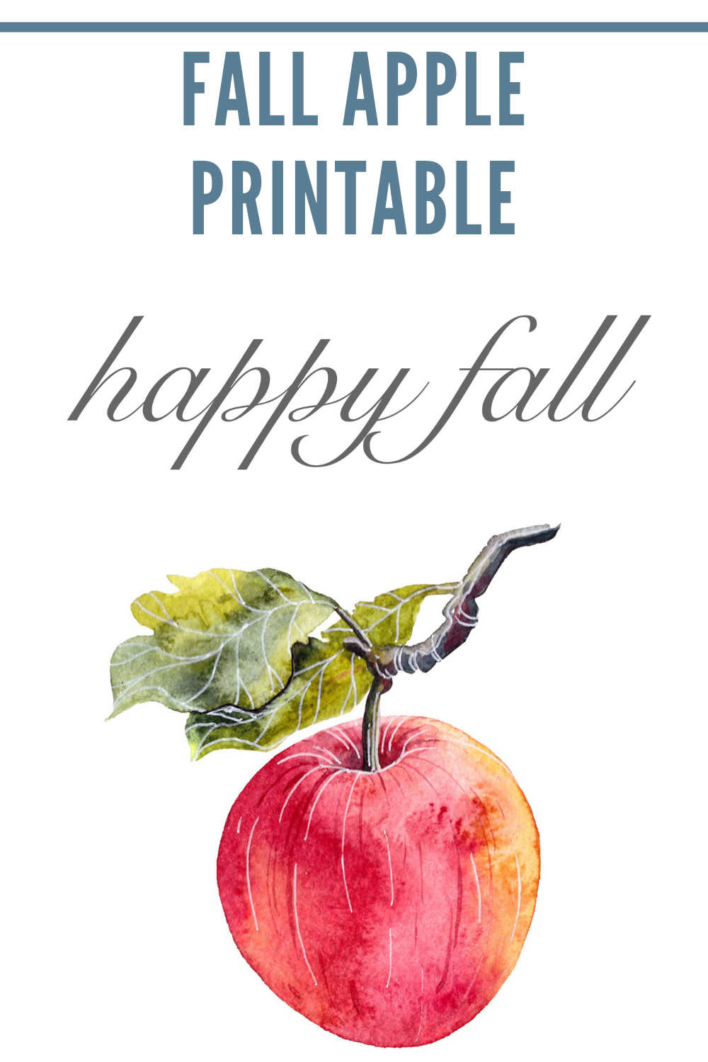 2 Fall Printables - Apple and Pumpkin - 2 Bees in a Pod