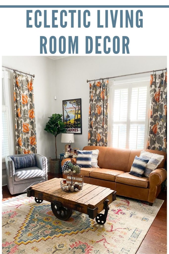 Living room eclectic decor