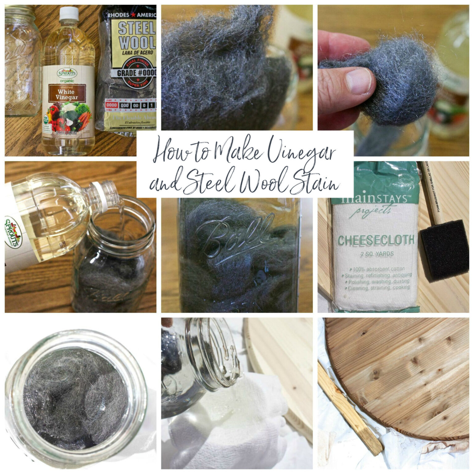 How to Make Vinegar and Steel Wool Stain 2 Bees in a Pod