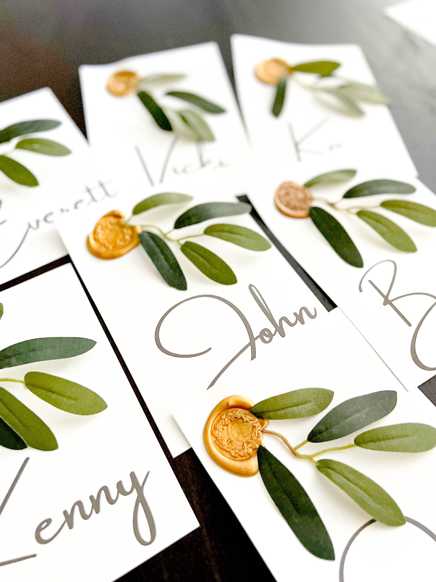 Olive Branch Place Cards