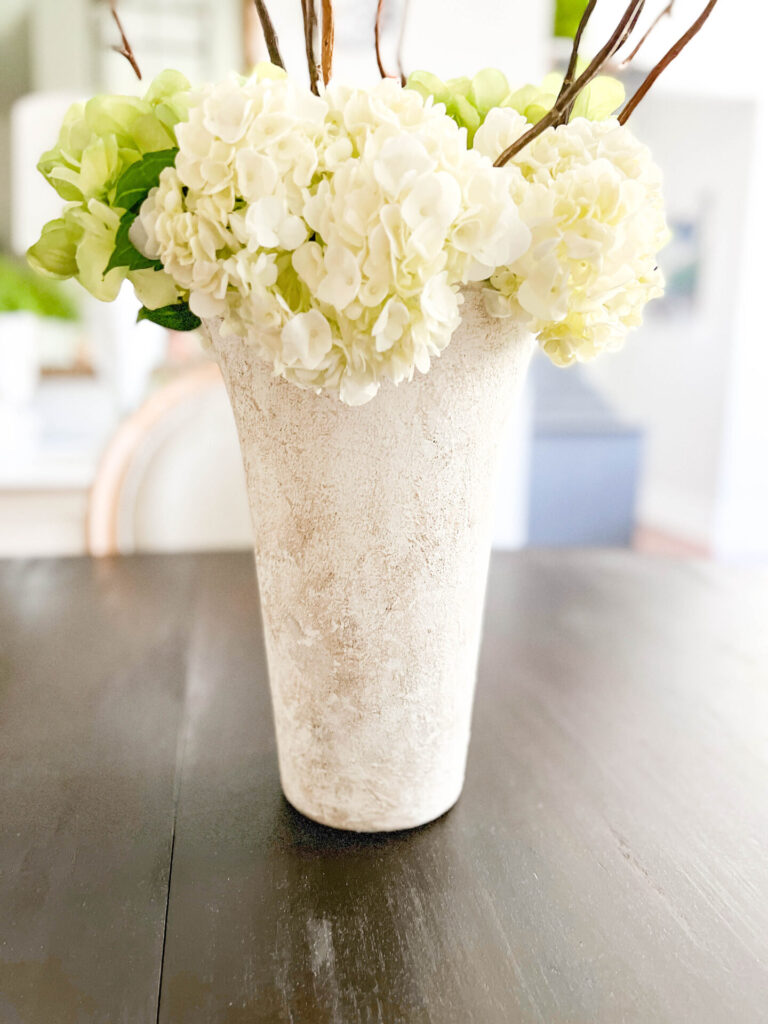 How to Paint a Glass Vase to Look Like Stoneware