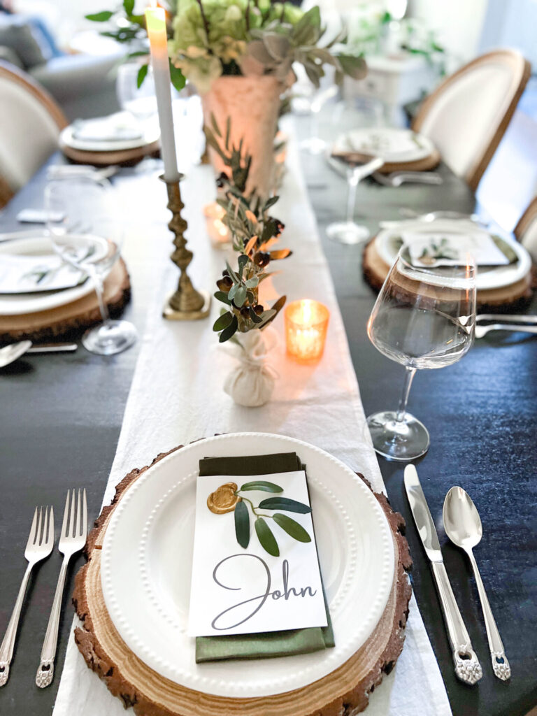 Olive Thanksgiving Tablescape – Thrifty Style Team